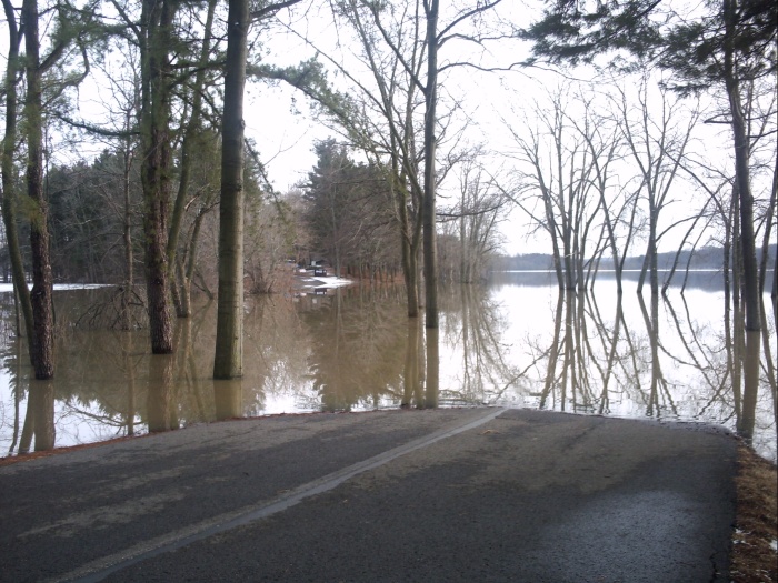 Another missing section of road taken on Monday