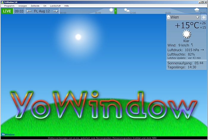 YoWindow - Screenshot YoWindow on the grass (abstract).jpg