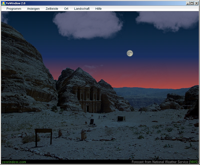 YoWindow - Screenshot Petra, Jordan - at night.jpg