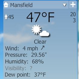 YoWindow January 8 High was 20F and Low was 2F and Snow and Overcast.JPG