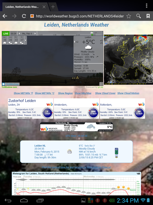 Leiden pws observed minutes ago