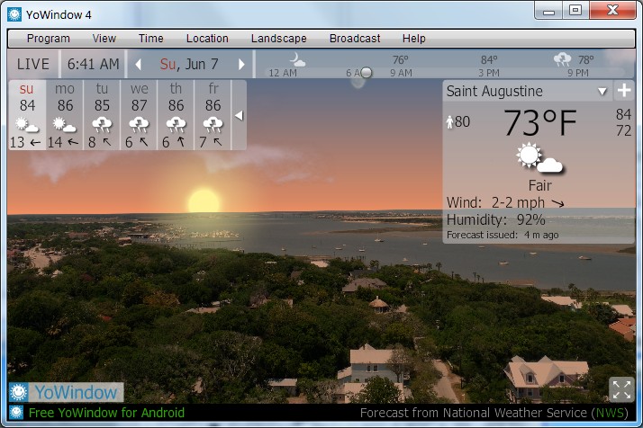 Saint Augustine as seen from atop a lighthouse