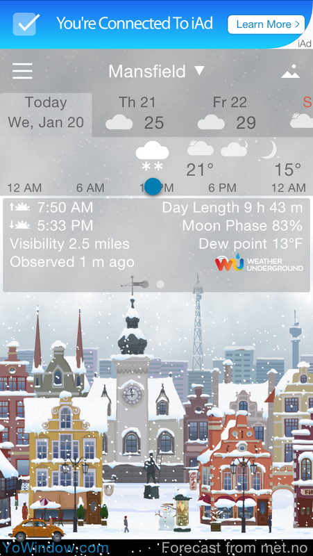 METAR and PWS overlay on the first location