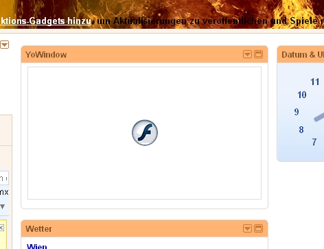Firefox - YoWindow-Flash blocked