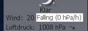 &gt;falling&lt; with zero hPa?