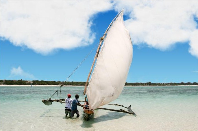Outrigger canoe in Kenya.JPG