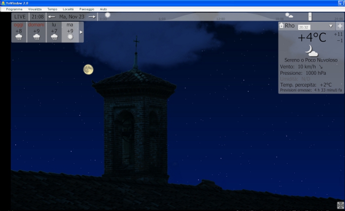night on old italian farm