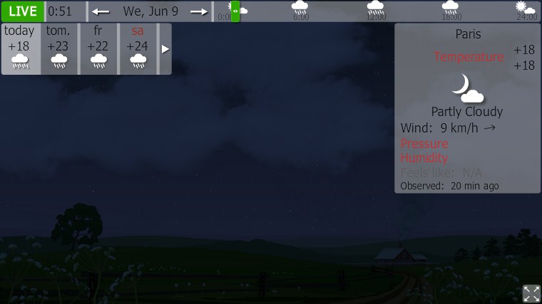 Screenshot of http://yowindow.com/online.html for Paris