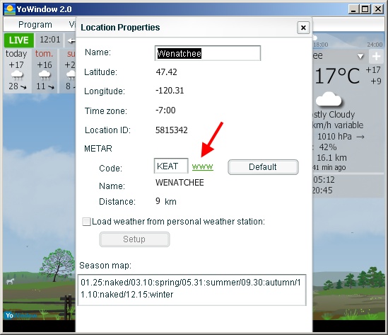 YoWindow - How to check the METAR for a location.jpg