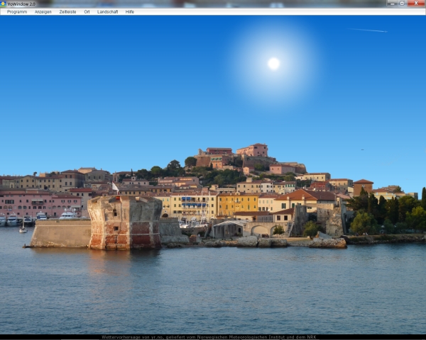 Isola d'Elba, Portoferraio in the evening sun.