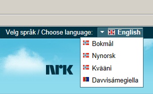 yr.no Languages.jpg