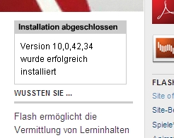 Flash-Player version