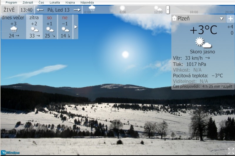 Sumava winter scenery landscape preview