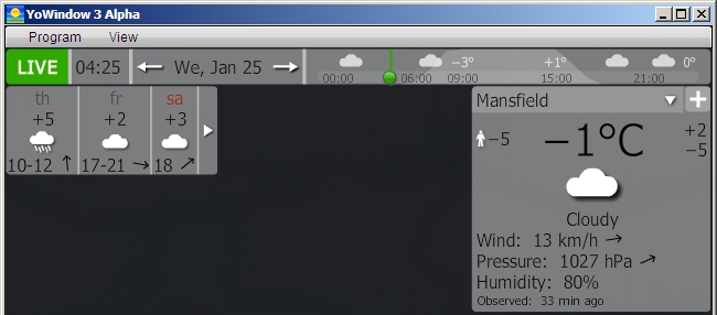YoWindow 3 Alpha b1 - Mansfield, Ohio - Forecast panels - Wind with range.jpg