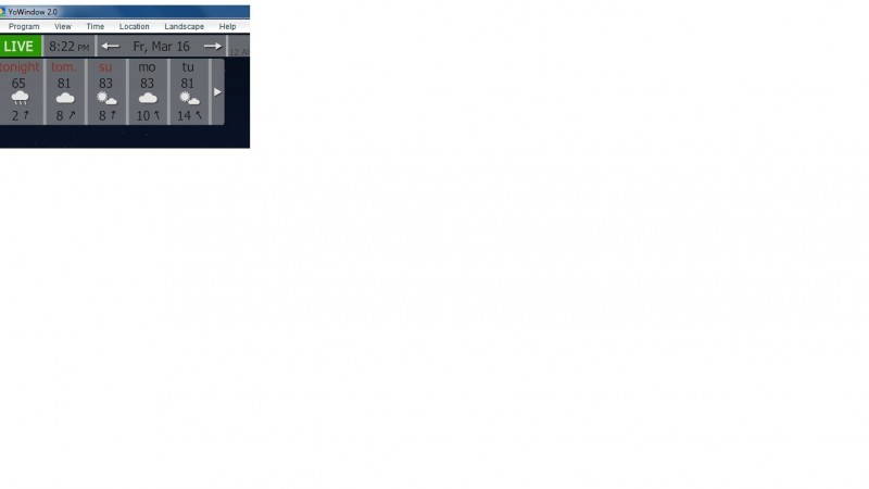 YoWindow 2.0 Screenshot