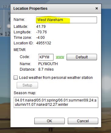Location > Properties > Change Name on the Desktop