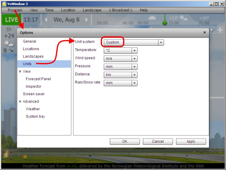 YoWindow - Options - custom units.jpg