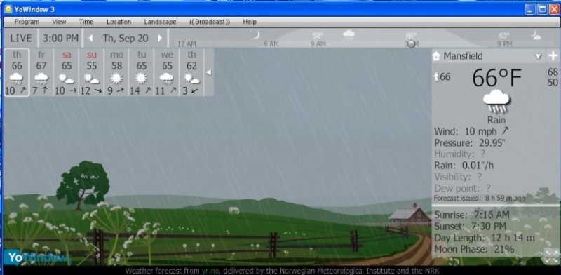 YoWindow Forecast Tomorrow Panel Cursor Off.JPG