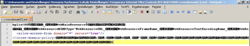 YoWindow - malformed crossdomain.xml.jpg