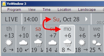 YoWindow - error in forecast tiles when clicked on one of them.jpg
