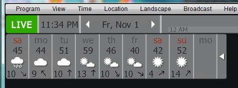 YoWindow End of Daylight Savings Time - Sunday is Missing.JPG