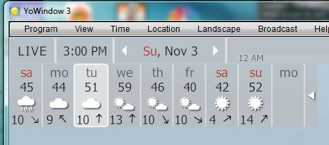YoWindow End of Daylight Savings Time - Sunday Problem.JPG