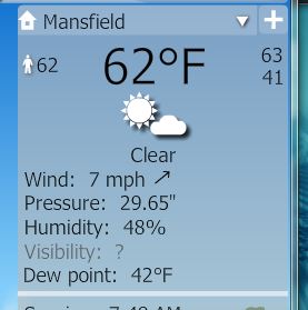 YoWindow March 11 High was 64F and Low was 42F and Sunny - 1st Bike Ride of the year.JPG