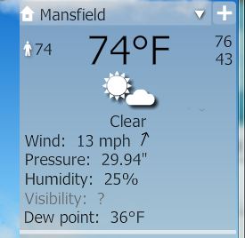 YoWindow April 21 High was 77F and Low was 43F and Sunny - perfect bike ride.JPG