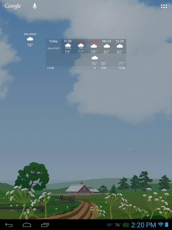 NextBook widget is okay