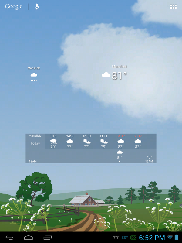 NextBook - small widget missing bottom part of it.