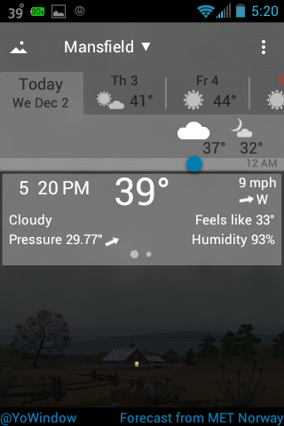 Nice display of weather