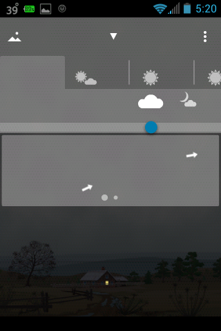 Missing text and weather