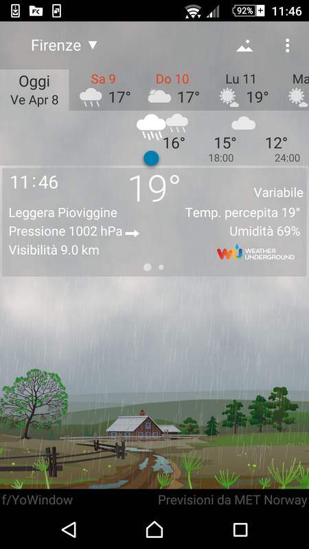 No this that is the normal rain that you view in the background even when he says Light Rain