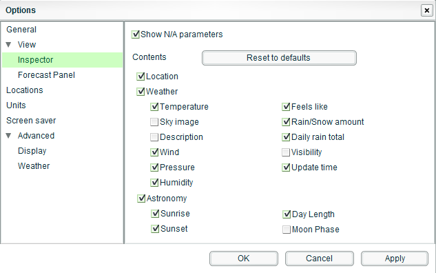More compact layout